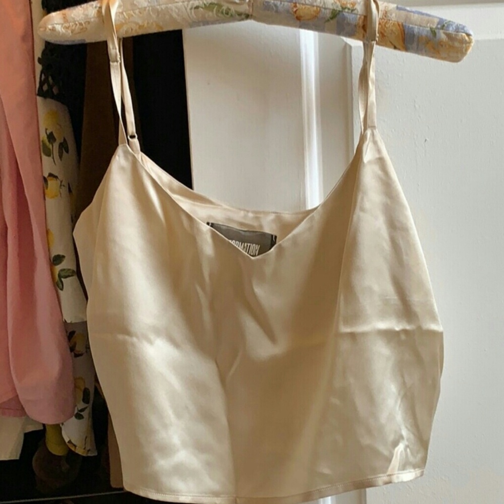 Reformation silk crop cami